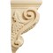Ekena Millwork 3 1/2"W x 4"D x 7"H Small Grape Corbel, Maple CORW03X04X07GRMA - alternate 3